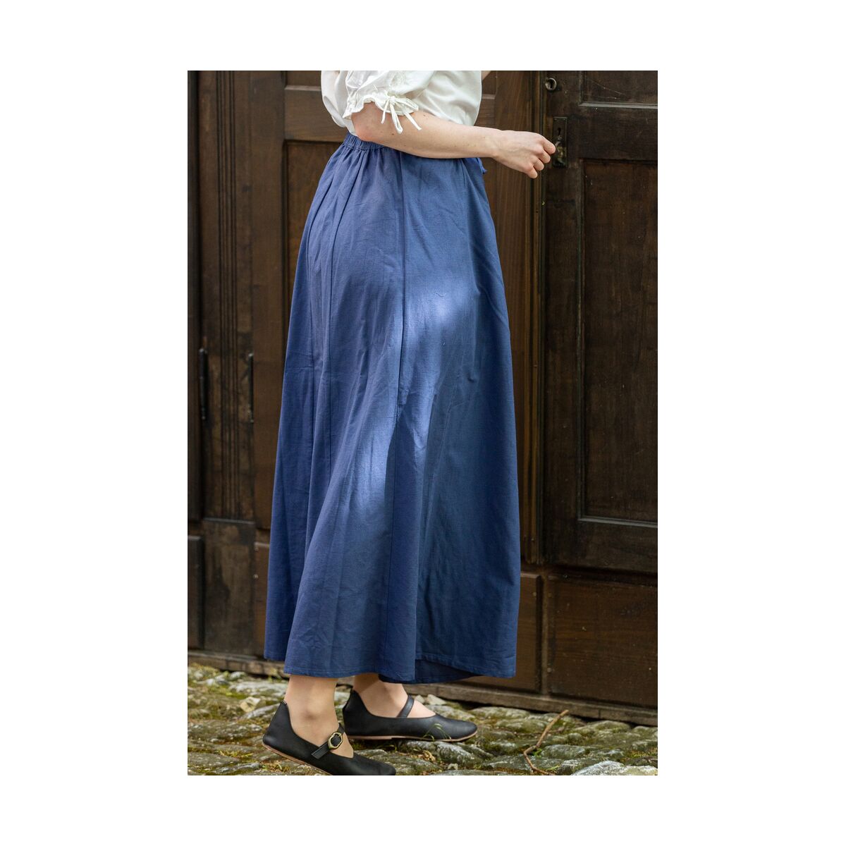 Falda medieval o pirata "Dana" en azul S/M