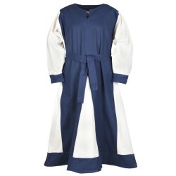 Vestido vikingo infantil Solveig, azul/natural
