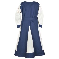 Vestido vikingo infantil Solveig, azul/natural