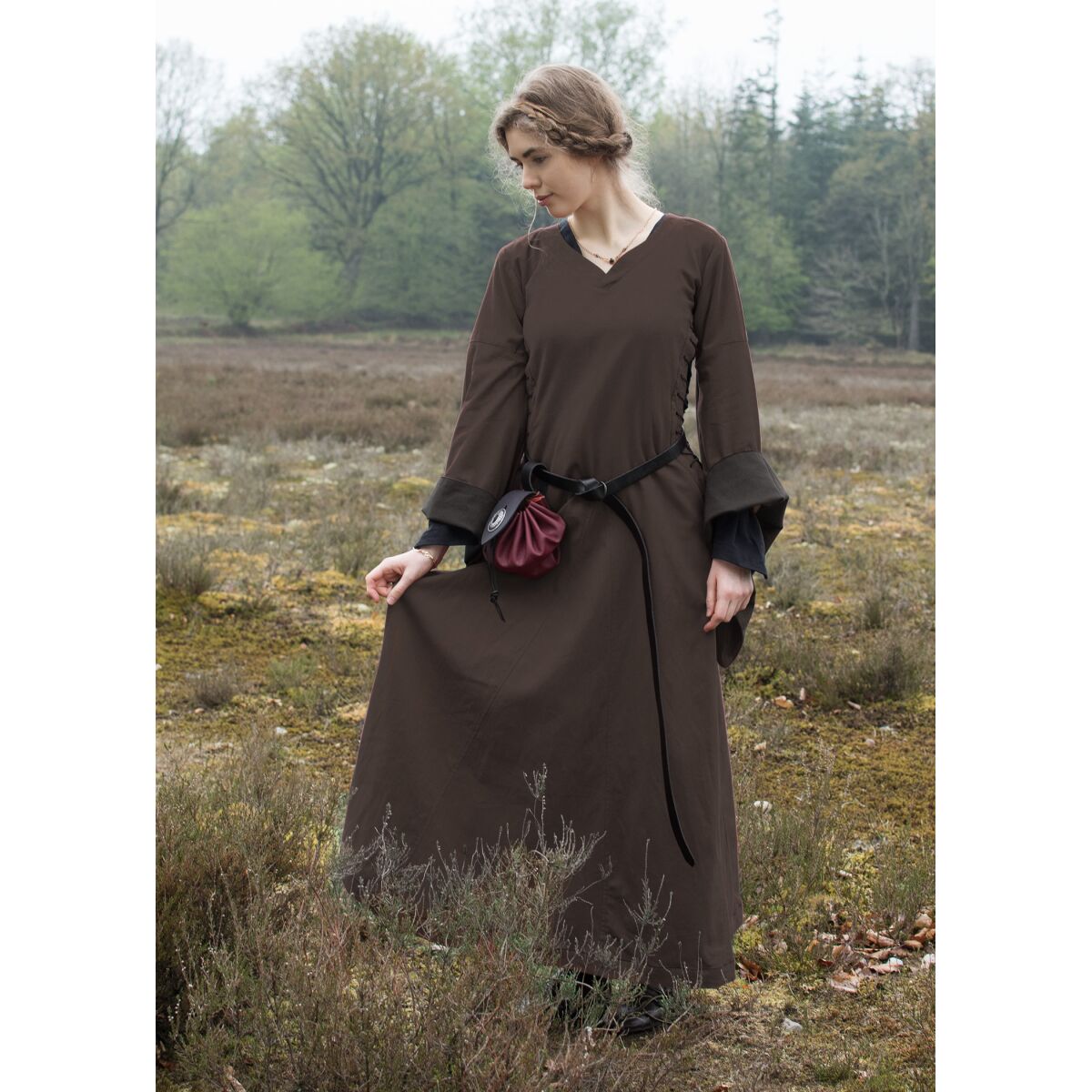 Vestido escaparate Hell, Bliaut Amal, marrón, talla XL