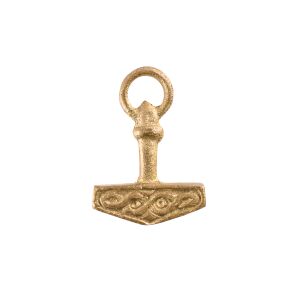 Martillo de Thor con anillo, latón