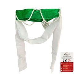 Diadema de damisela de castillo, de terciopelo verde