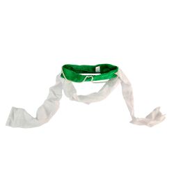 Diadema de damisela de castillo, de terciopelo verde
