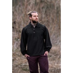 Camisa medieval negra "Ferdinand