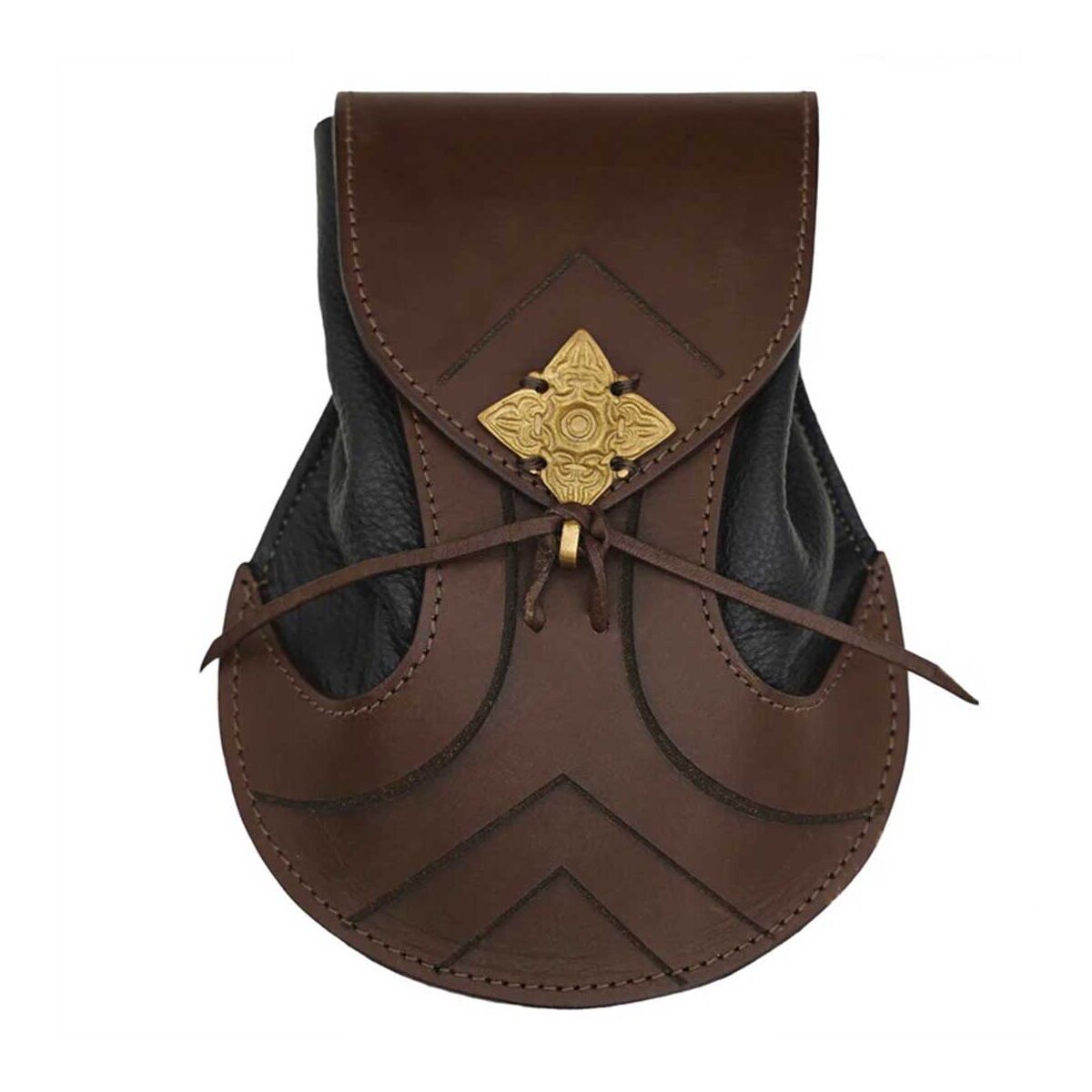 Bolsa de cuero élfico para Larp