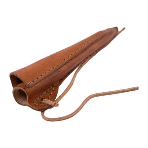 Juego de cubiertos medievales con tenedor en funda de cuero de doble capa, producto de segunda calidad
