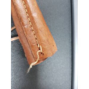 Juego de cubiertos medievales con tenedor en funda de cuero de doble capa, producto de segunda calidad