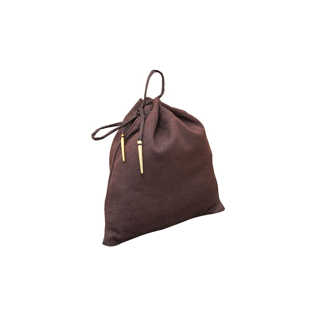 Robusta bolsa medieval de algodón con cordón nido