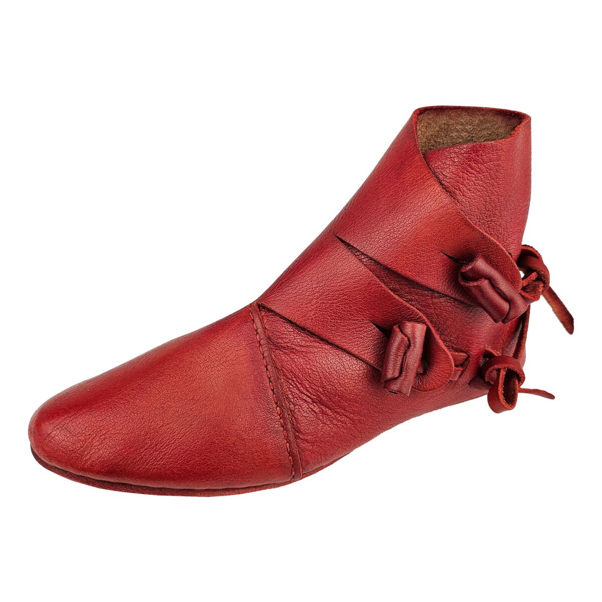 Zapatos vikingos reversibles tipo Jorvik rojo 45