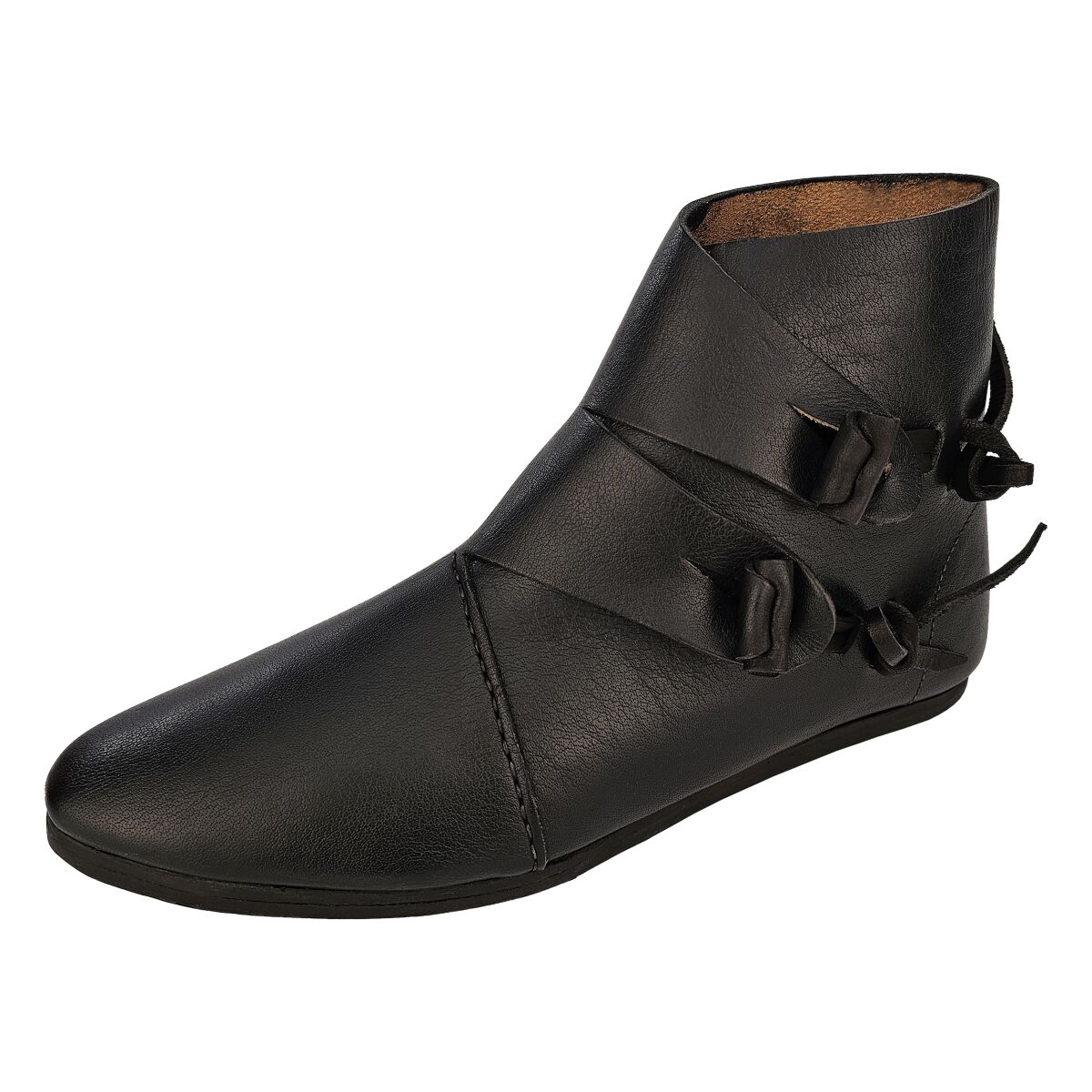 Zapatos vikingos tipo Jorvik con suela doble clavada negro 44