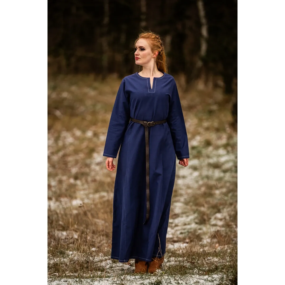 Vestido interior vikingo azul "Helga" L