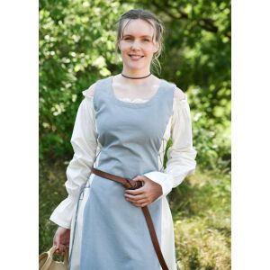 Ärmelloses Überkleid / Trägerkleid blaugrau/natur "Jarle"