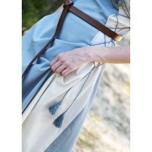 Ärmelloses Überkleid / Trägerkleid blaugrau/natur "Jarle"