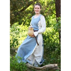 Ärmelloses Überkleid / Trägerkleid blaugrau/natur "Jarle"