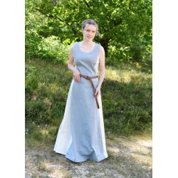 Ärmelloses Überkleid / Trägerkleid blaugrau/natur "Jarle"