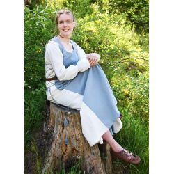 Ärmelloses Überkleid / Trägerkleid blaugrau/natur "Jarle"