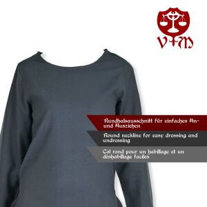 Vestido medieval clásico o enagua azul «Amalie» XXXL, artículo de segunda calidad