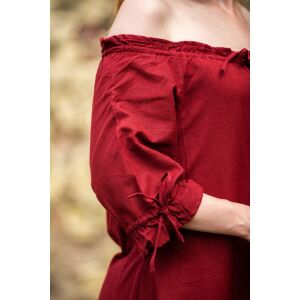 Vestido largo de manga corta rojo «Melisande» XL, artículo de segunda mano