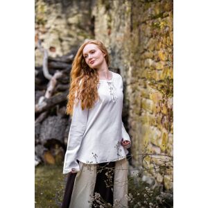Blusa medieval blanca «Tilda» XL, artículo de segunda mano