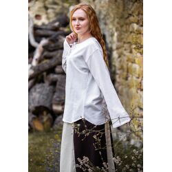 Blusa medieval blanca «Tilda» XL, artículo de segunda mano