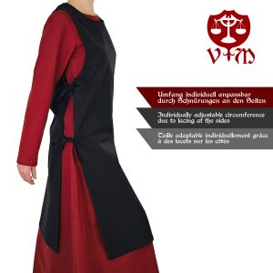 Túnica vikinga clásica negra «Lykke» XXXL, producto de segunda calidad