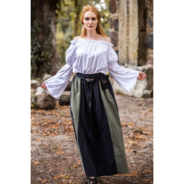 Blusa medieval clásica blanca «Emma» XXL, artículo de segunda calidad