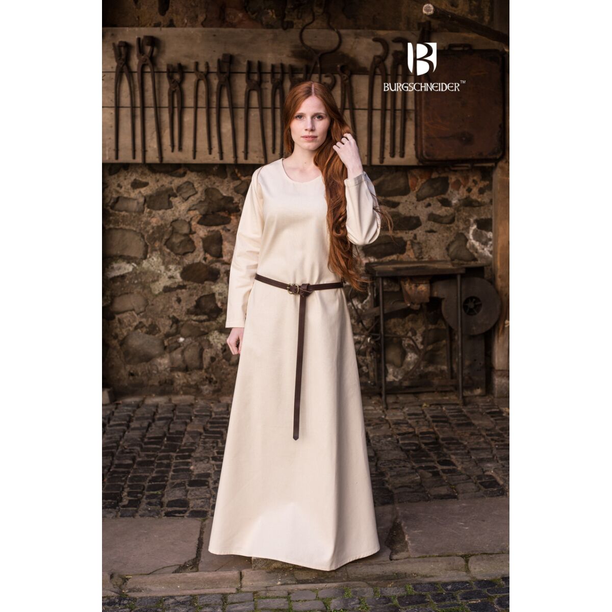 Vestido medieval tipo calzón Freya nature M