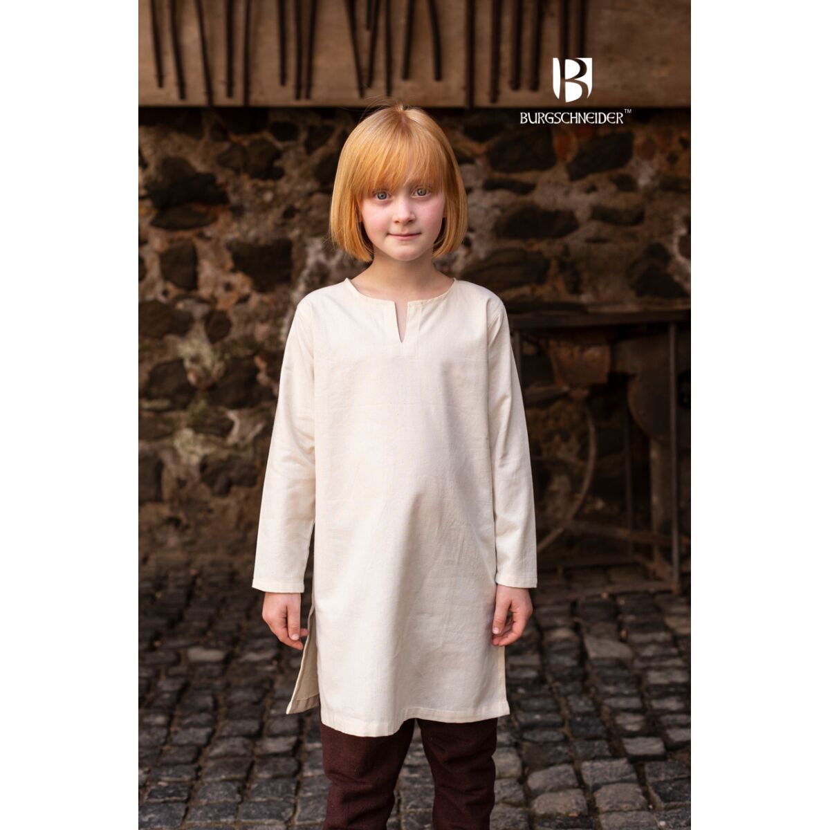 Túnica medieval infantil Leifsson nature 104